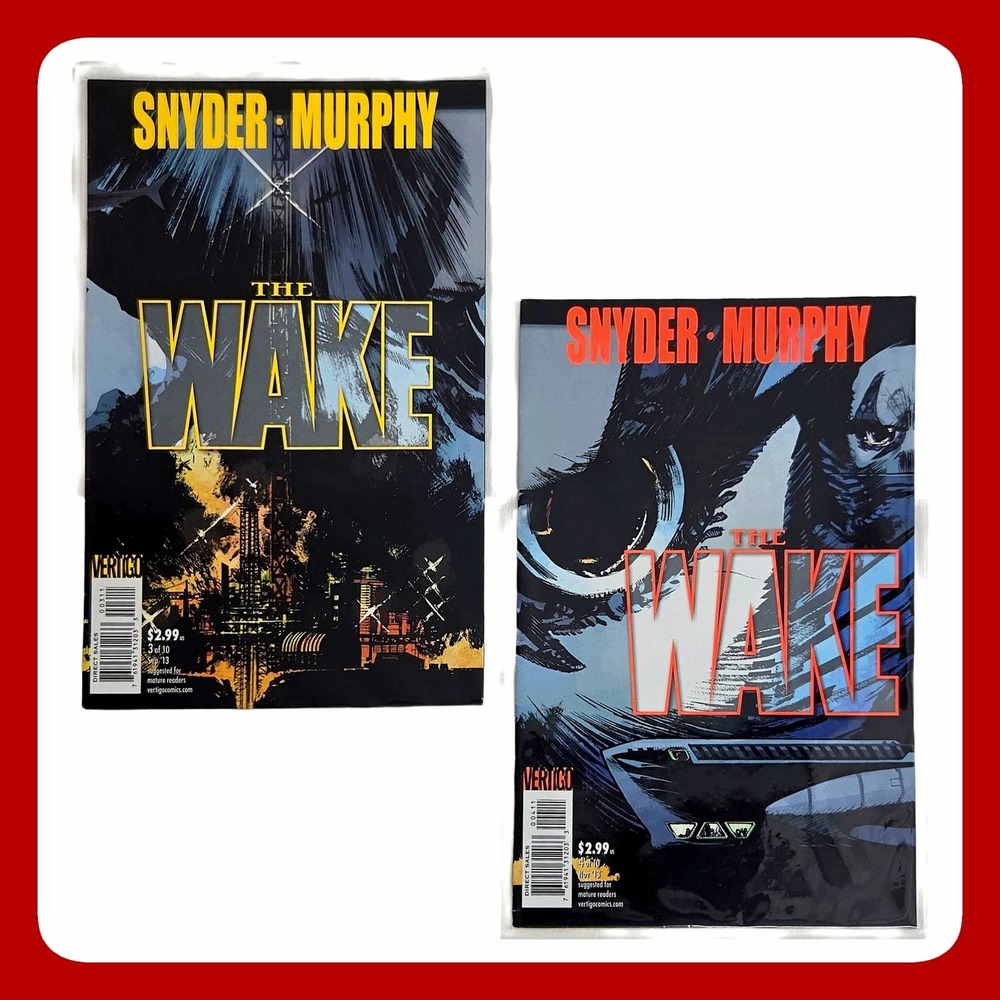 Wake 3 4 Vertigo DC Comics Comic Book Lot Scott Snyder Sean Murphy 2013